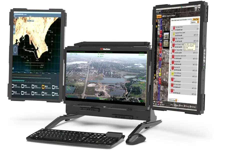 DPac™ 215 Rugged Portable Display - 3 Screen Vertical DPac™ 215 Rugged Portable Display - 3 Screen Vertical