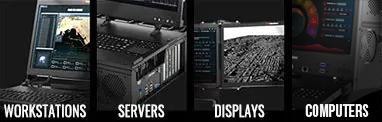MaxVision Rugged portable workstations, servers, displays, and computers.