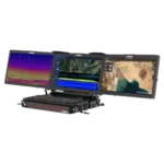 MiniPac CP Rugged Portable Workstation triple screen