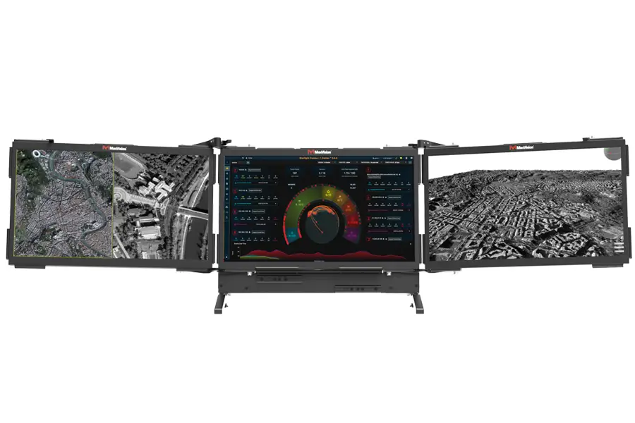MaxPac® SP Rugged Portable Workstation Triple Screen