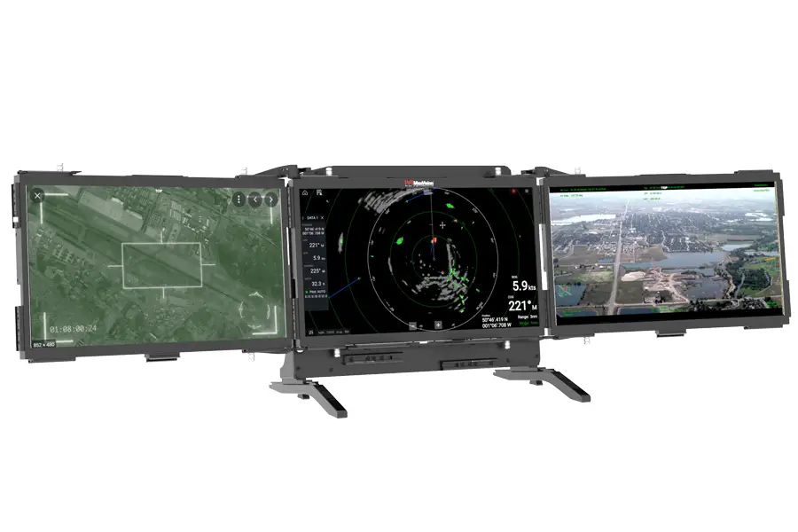 MaxPac® 8110CP Rugged Portable Workstation 3 Displays